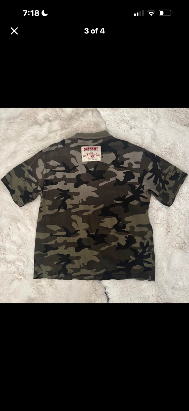 Supreme x True Religion Camo Polo Shirt - photo 2
