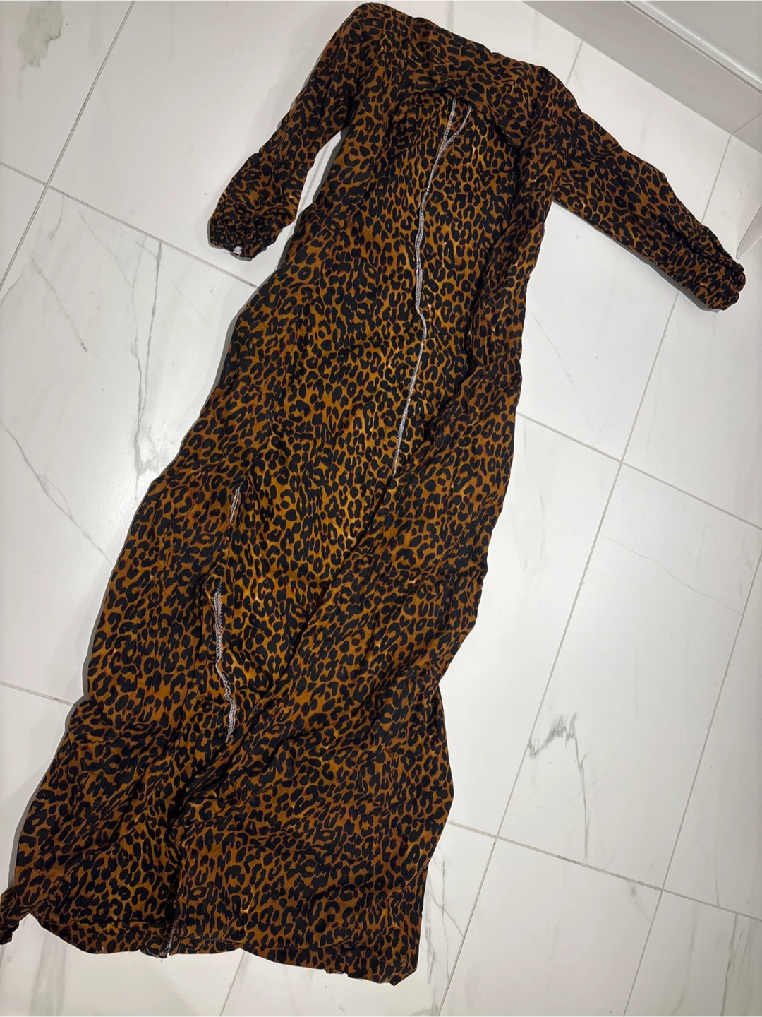 Long Sleeve Leopard Print Maxi Dress - photo 4