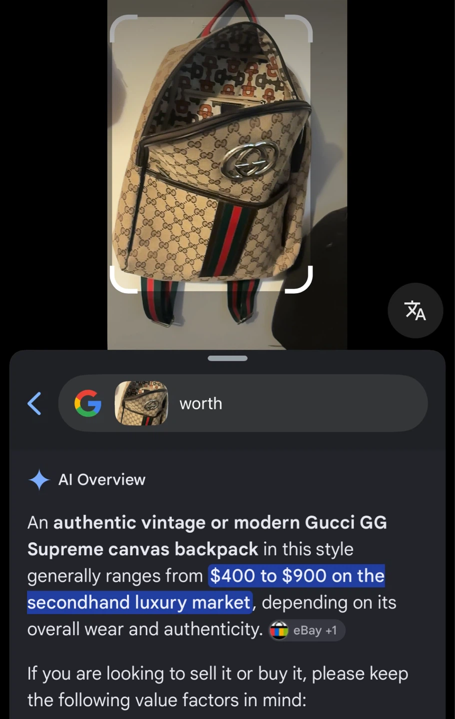 Gucci GG Supreme Canvas Backpack - photo 2
