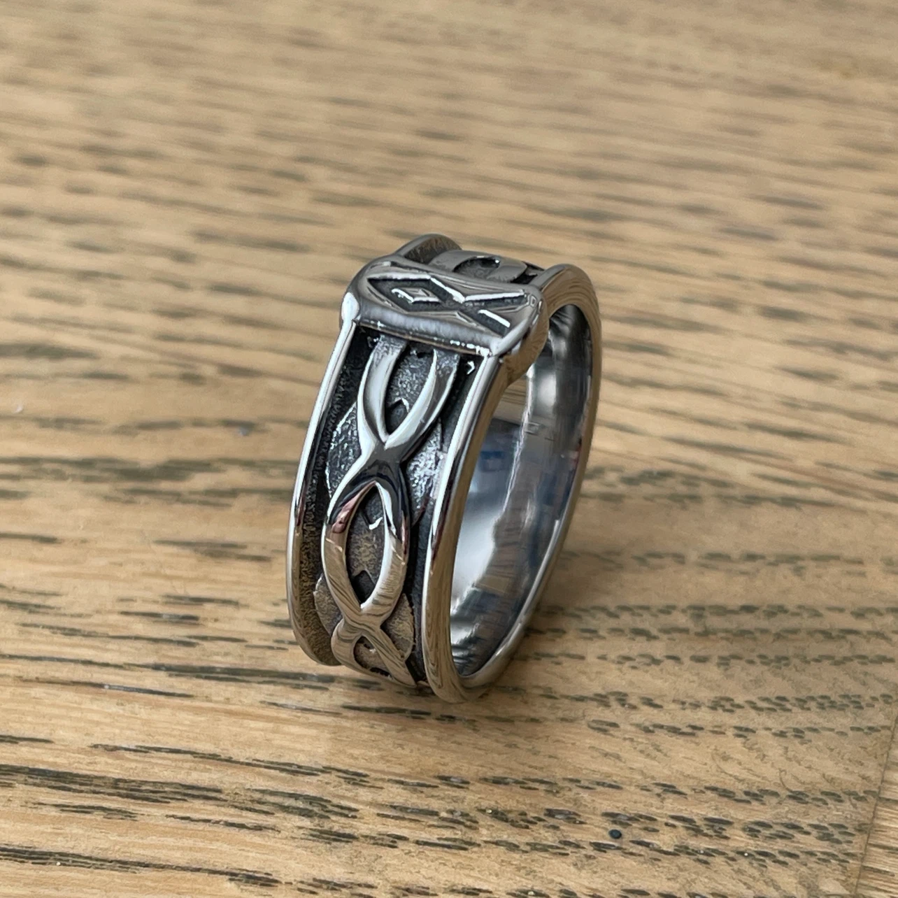 Viking Othala Rune stainless steel ring (size 13) - photo 2