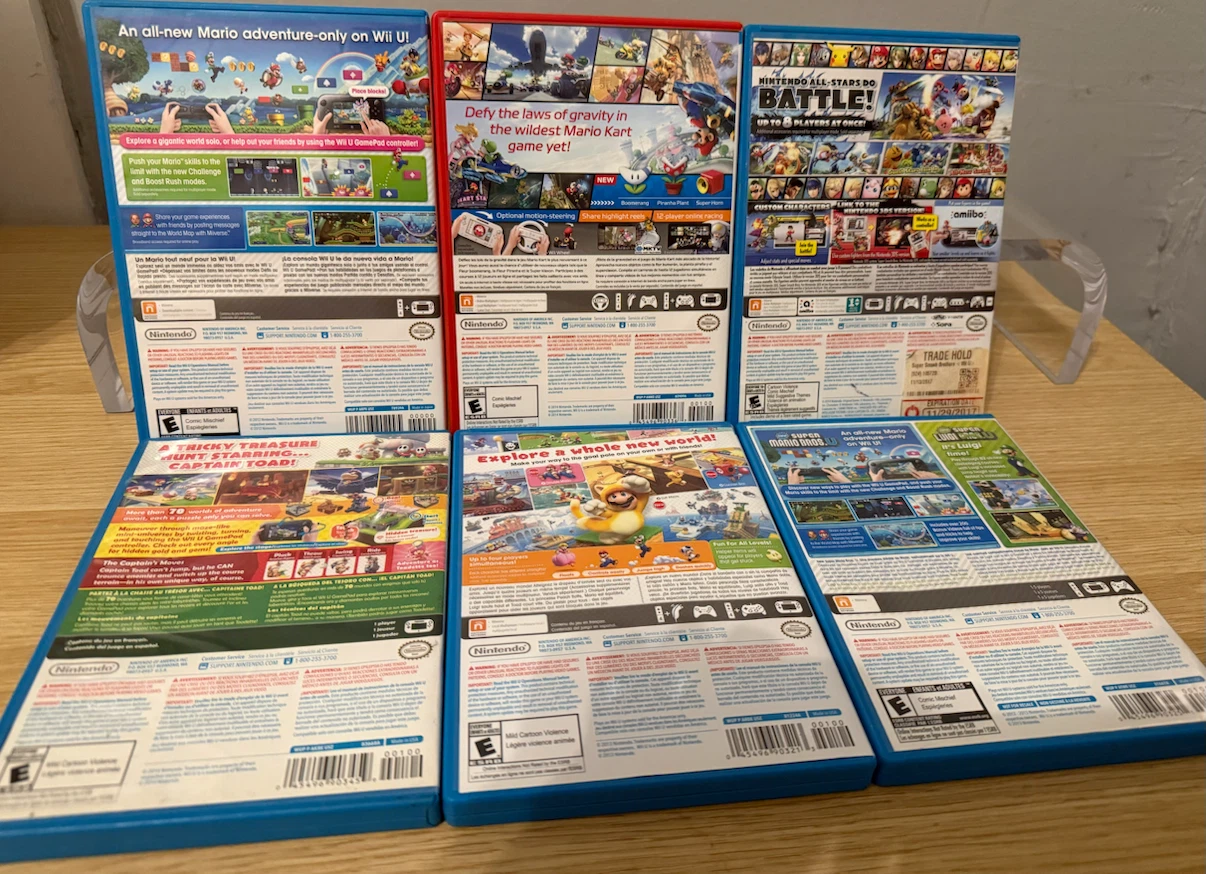 Nintendo Wii U Games Bundle - 6 Games - photo 2