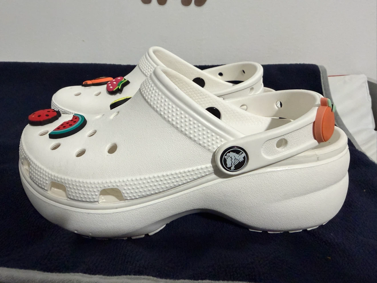 White Crocs Platform - photo 3