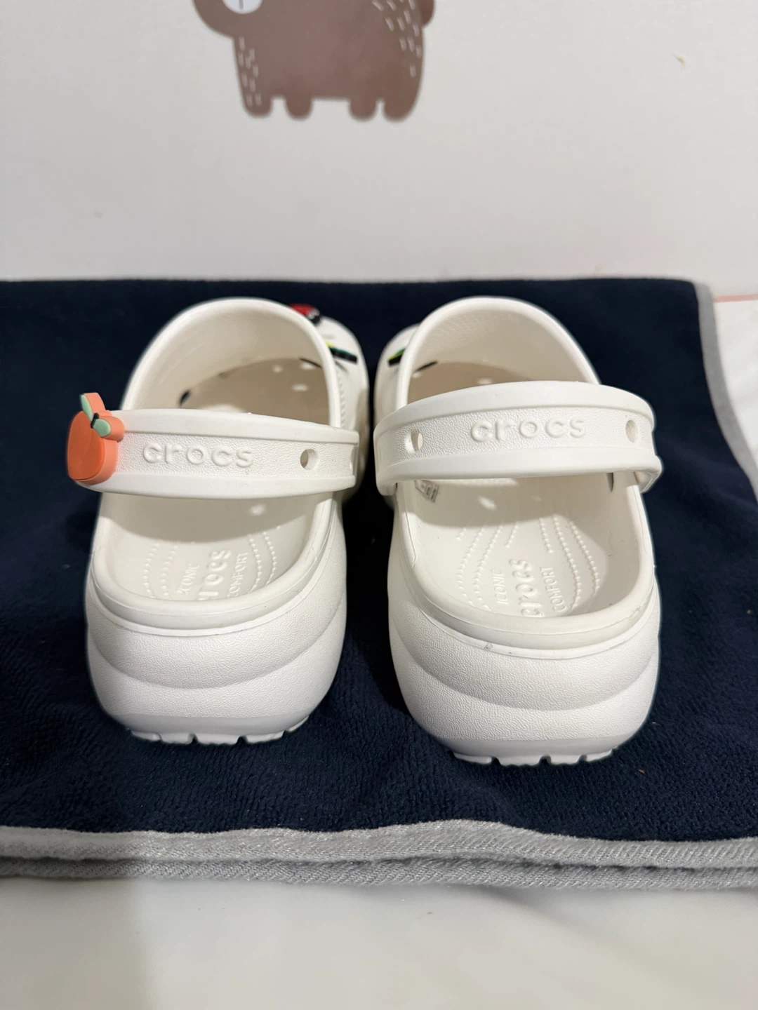 White Crocs Platform - photo 4