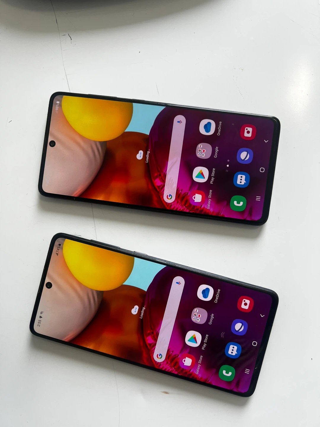 Two Samsung Galaxy A71 smartphones - photo 3