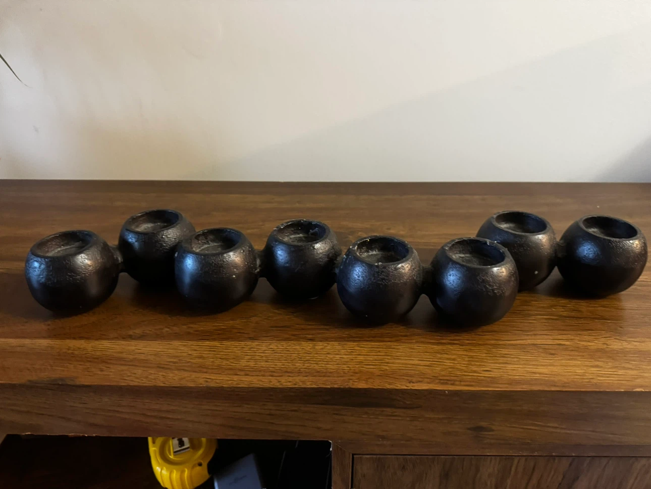 Black Cast Iron Tea Light Candle Holder