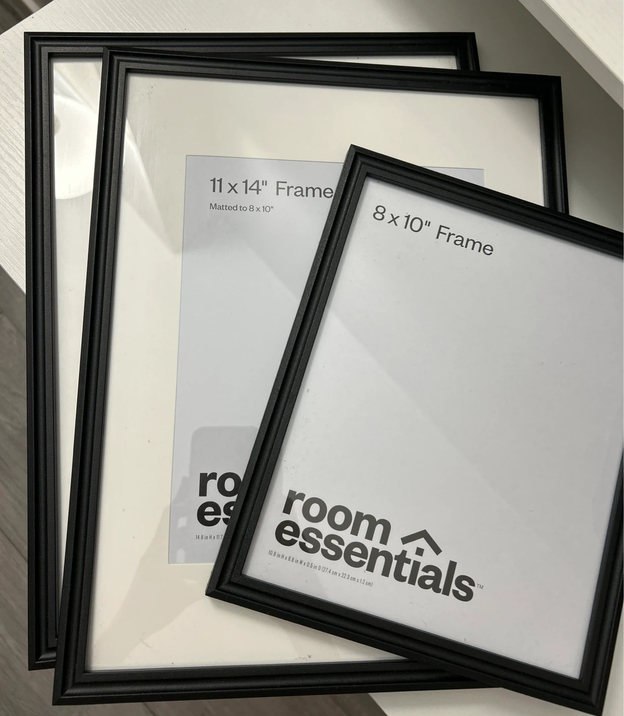 (Set of 3) Room Essentials Black Photo Frames