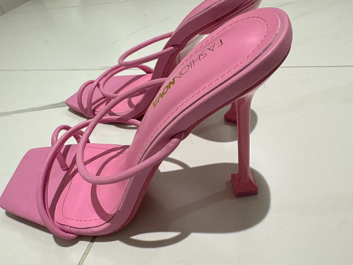 Fashion Nova Pink Strappy Heels - photo 2