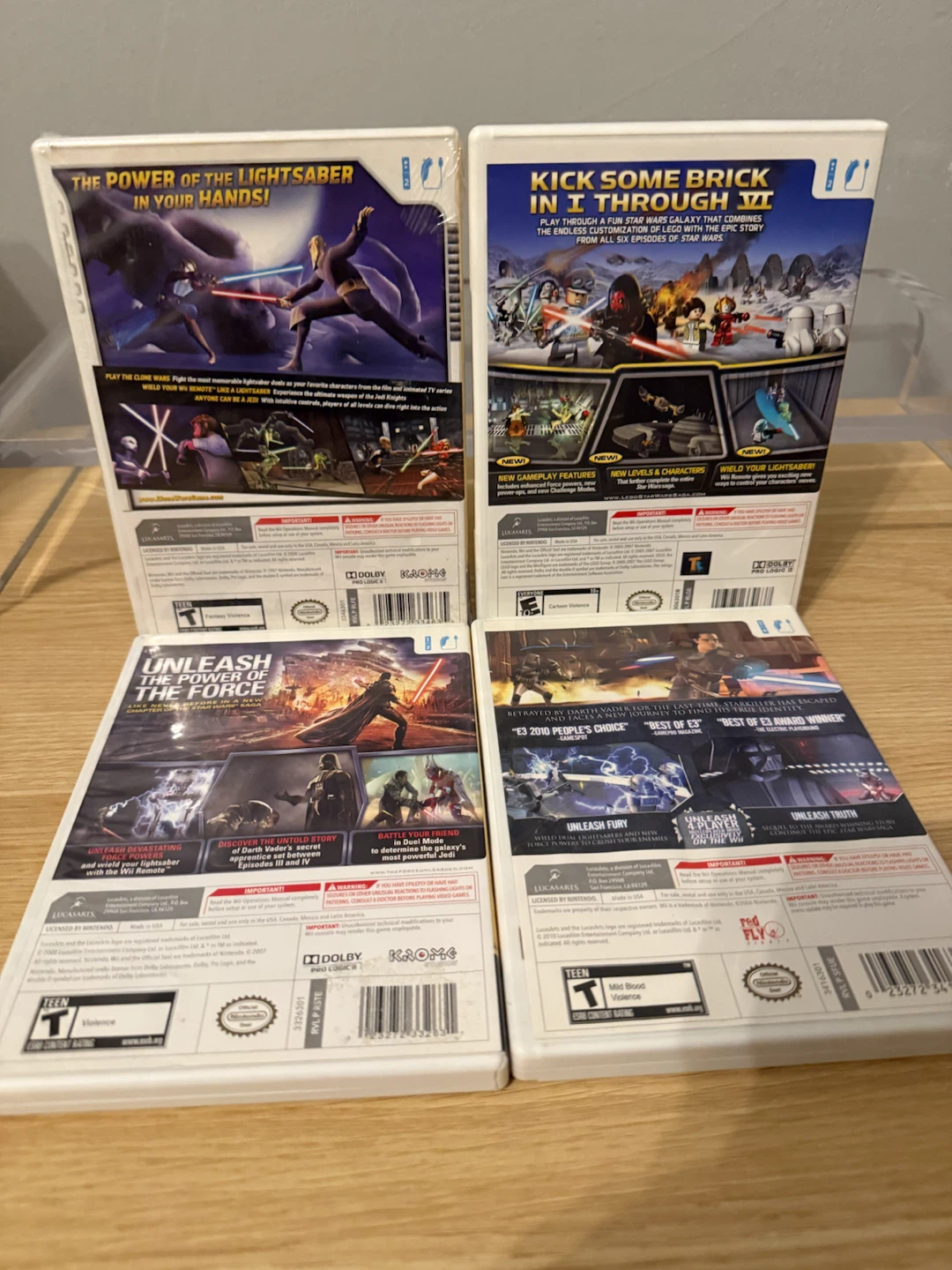 Set of 4 Star Wars Wii Games - photo 2