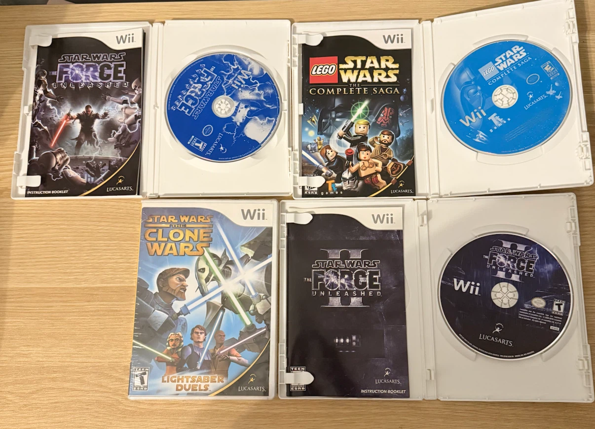 Set of 4 Star Wars Wii Games - photo 3