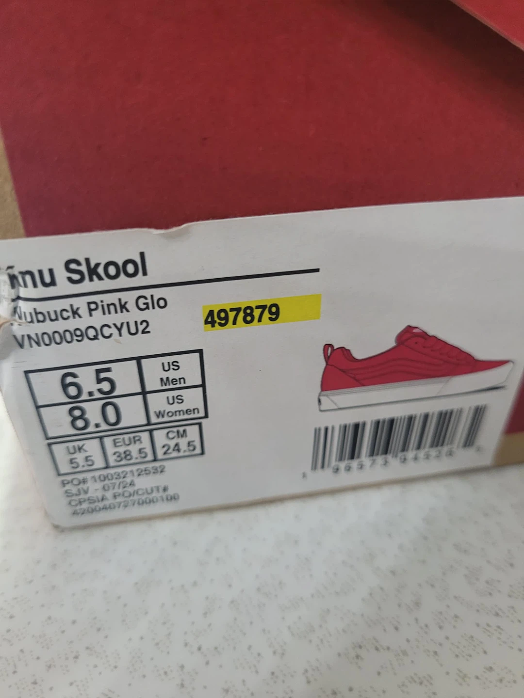 Vans Knu Skool Pink Glo Sneakers - photo 2