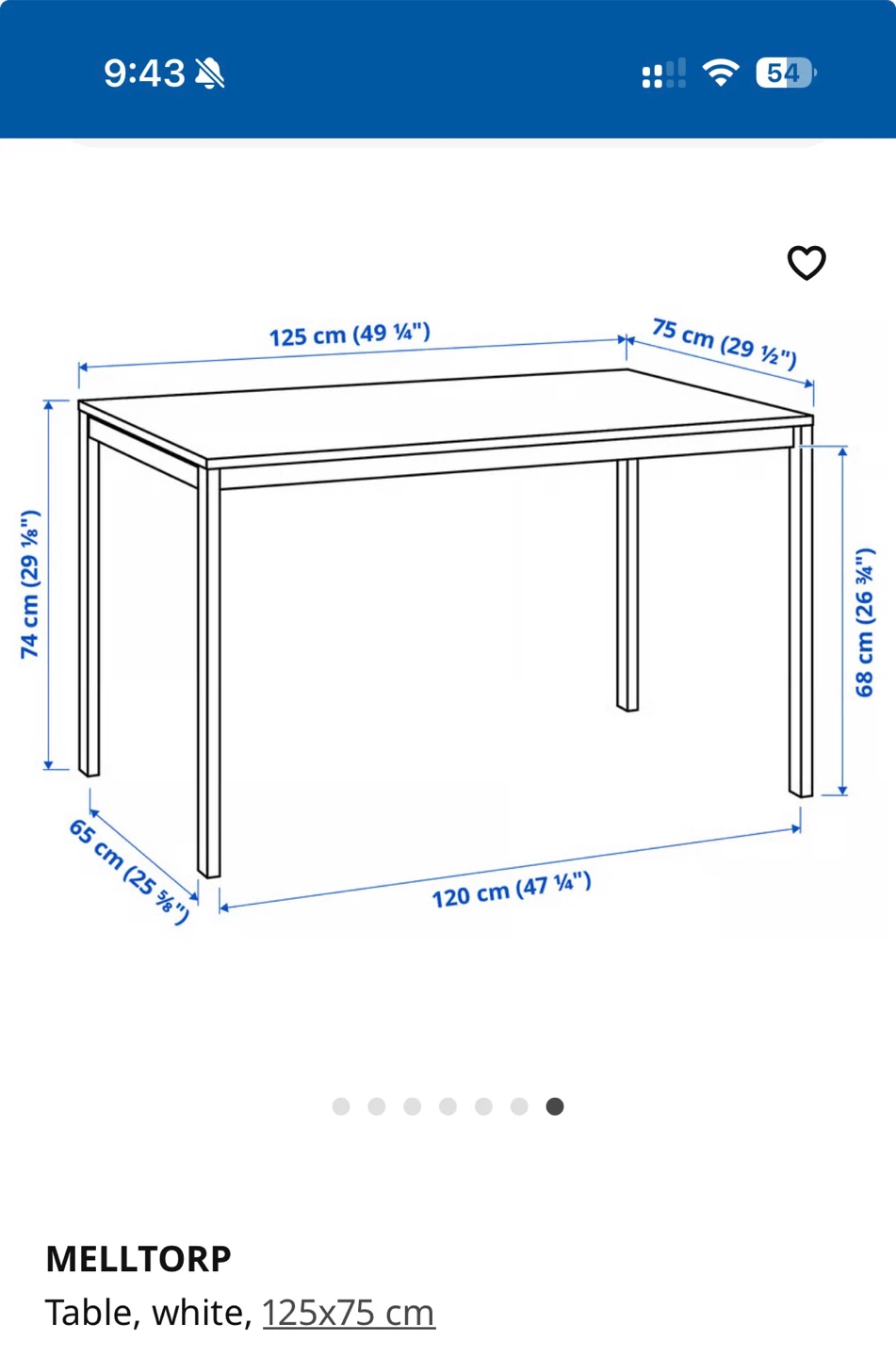 IKEA Melltorp Table, White - photo 4