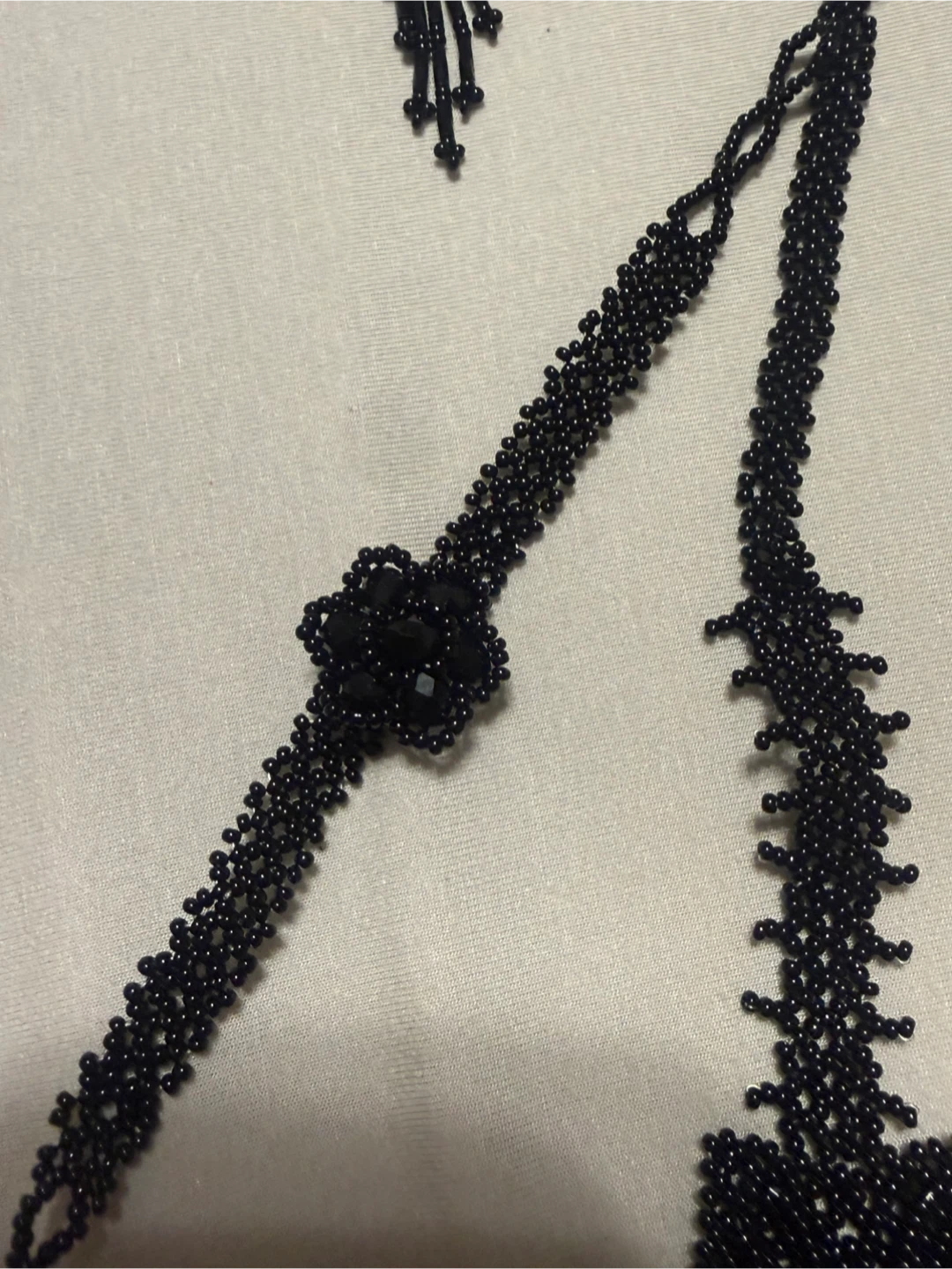 Mexican Black Beaded Jewelry Set - photo 4