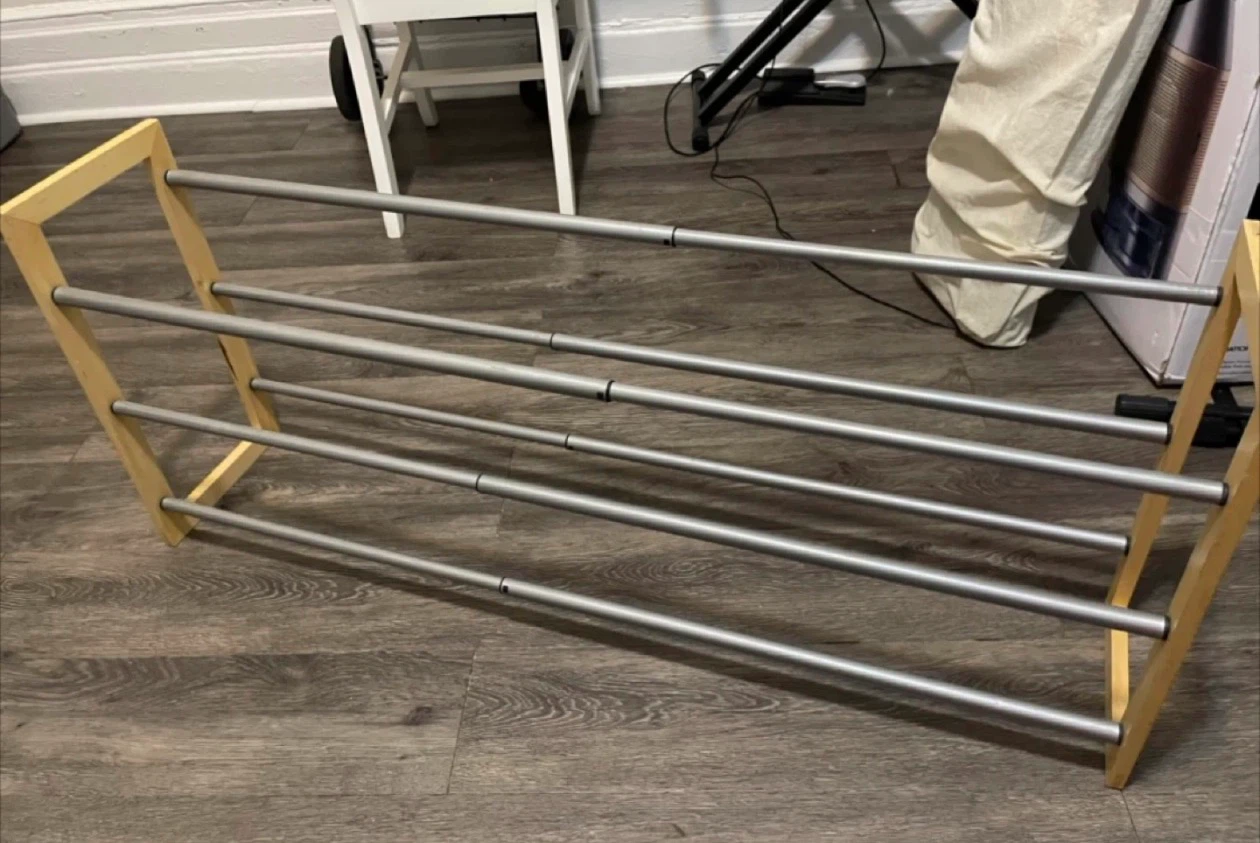Adjustable Wooden Shoe Rack 🏈 - photo 2