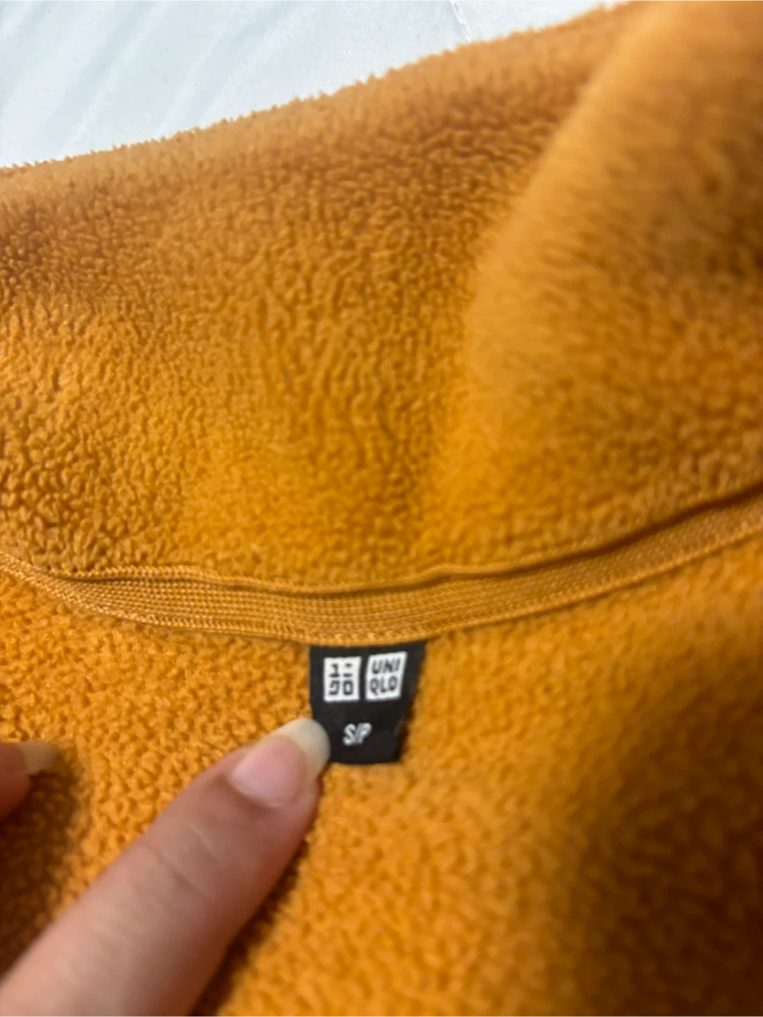 Uniqlo Mustard Fleece Full-Zip Jacket - photo 2