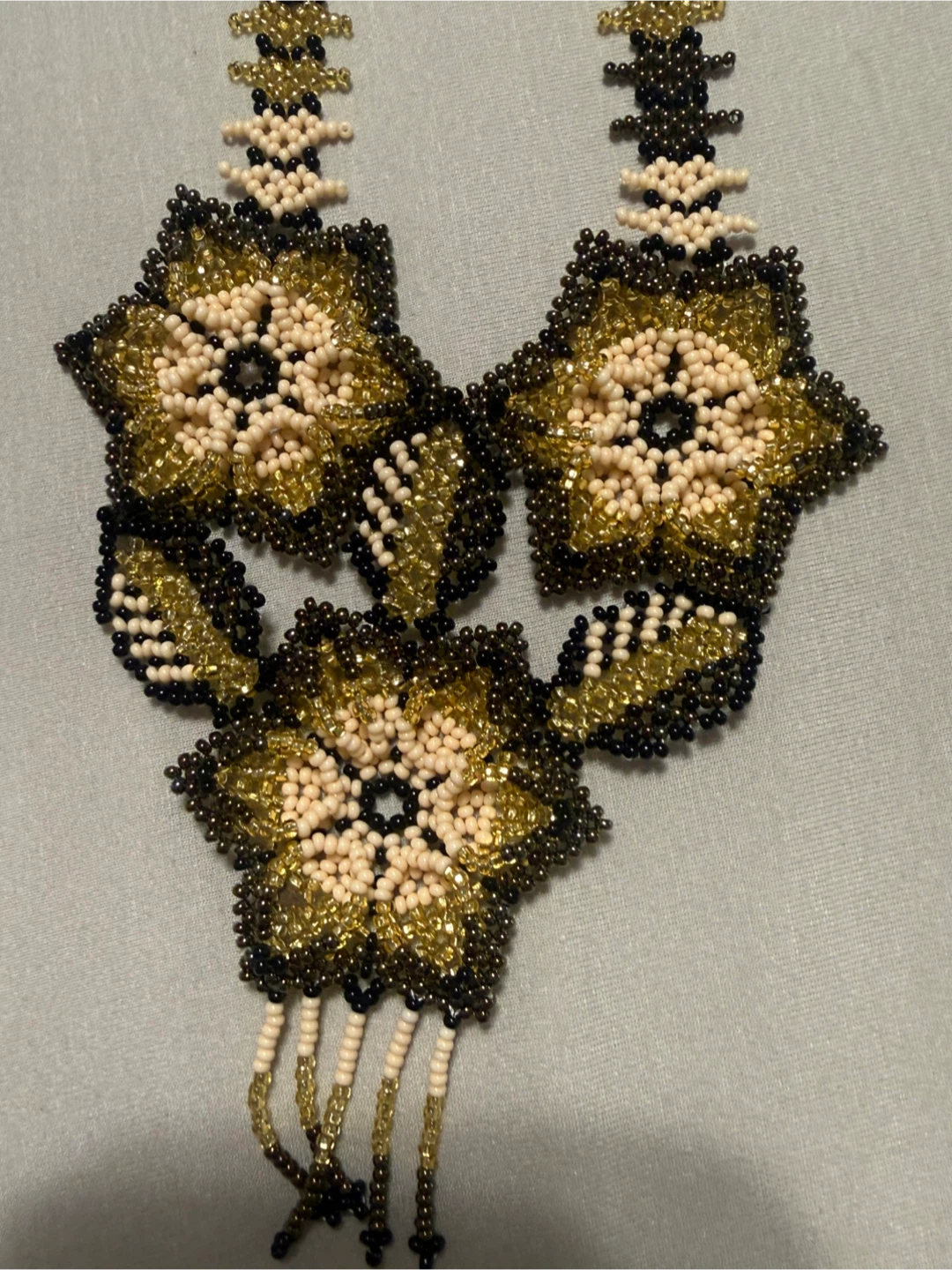 Beaded Flower Design Necklace - photo 2