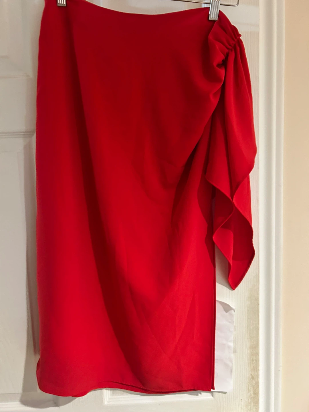 Zara Red Draped Skirt - photo 3