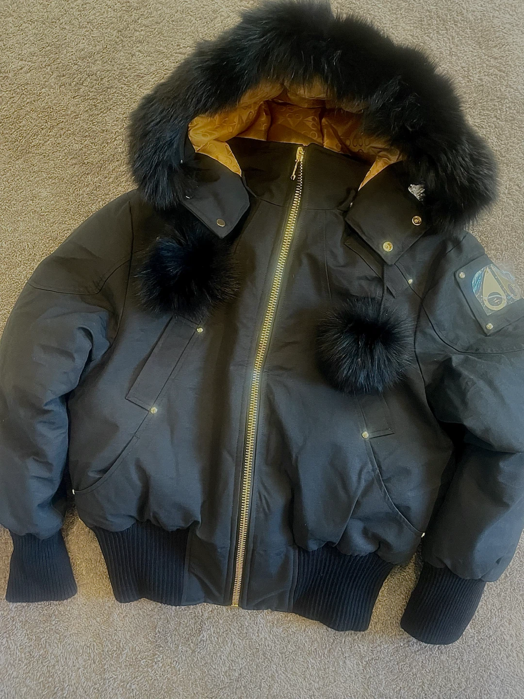 Moose Knuckles Black Bomber Jacket - photo 3