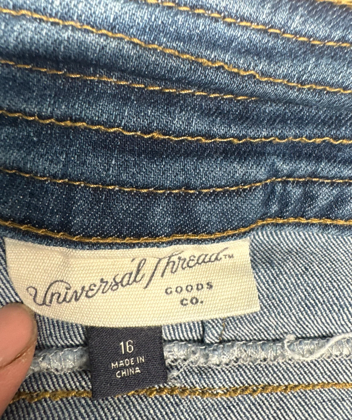 Universal Thread Denim Skirt Size 16 - photo 5