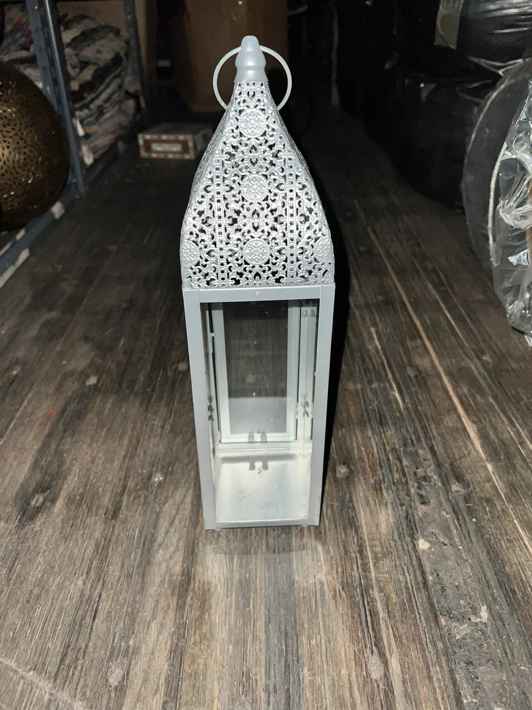 Decorative Metal and Glass Lantern - photo 3