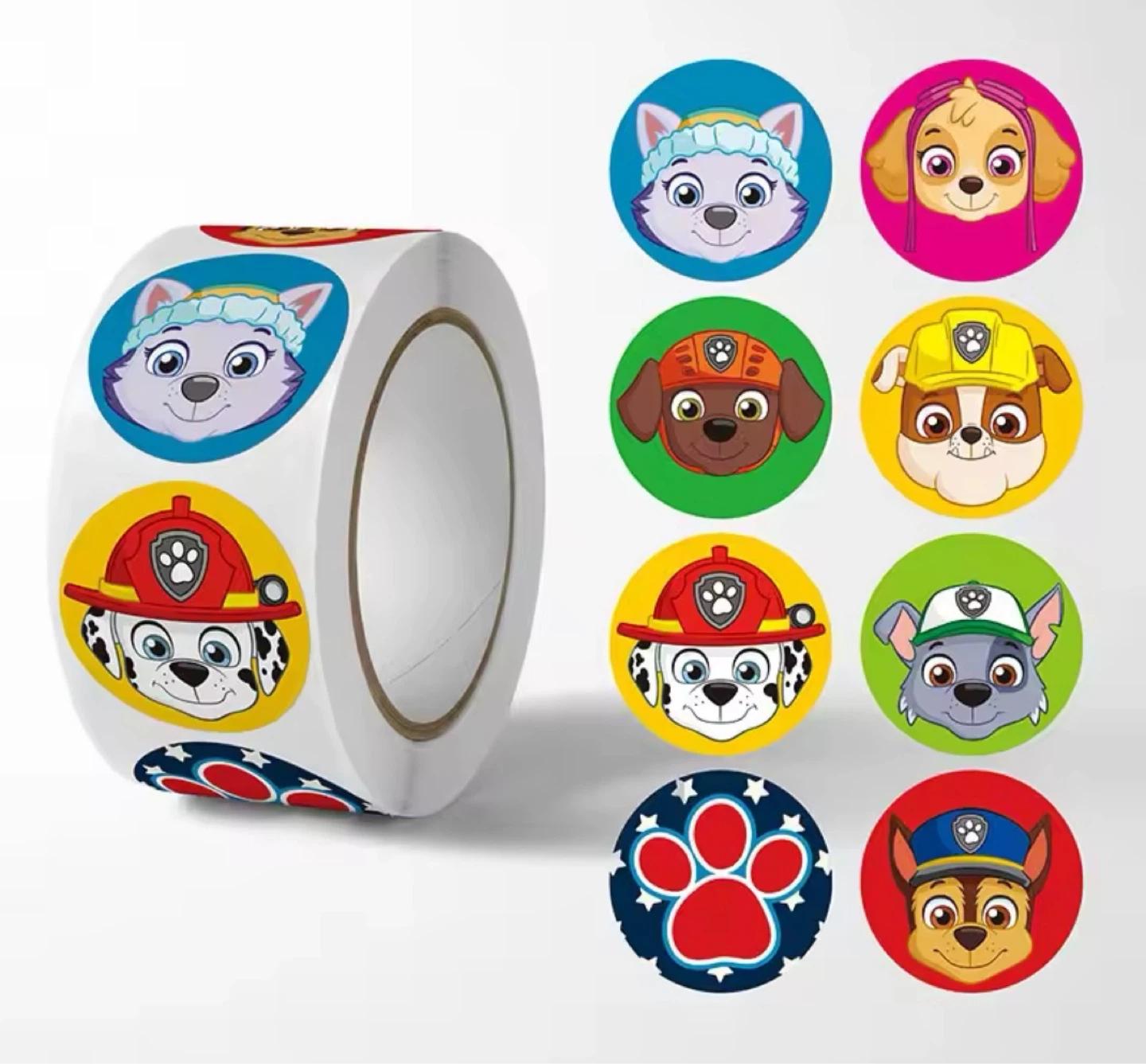 Brand New PAW PATROL 500pc roll stickers