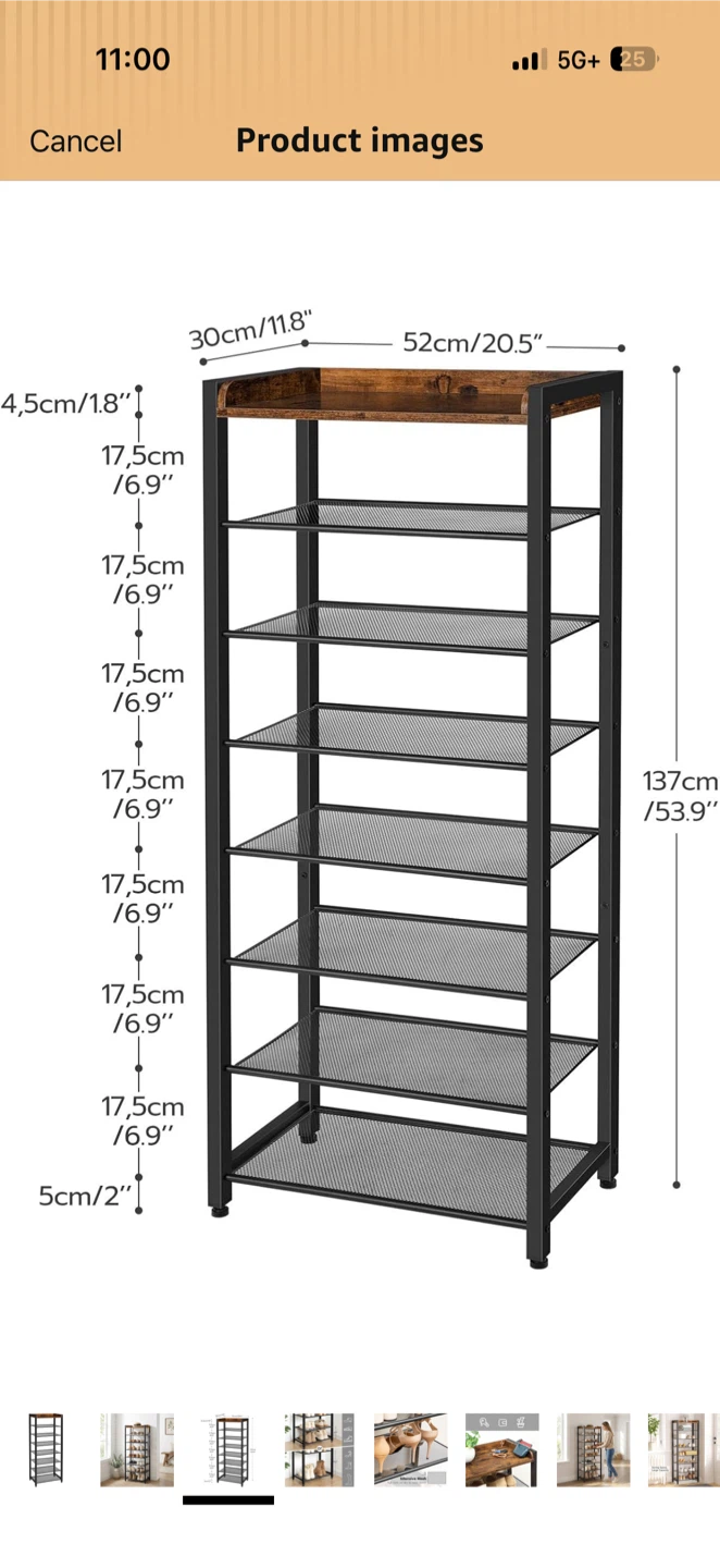 HOOBRO 8-Tier Shoe Rack - photo 3