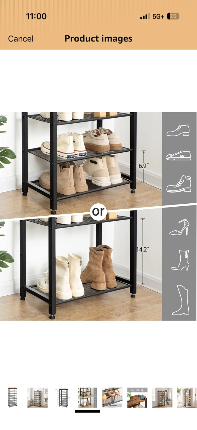 HOOBRO 8-Tier Shoe Rack - photo 4