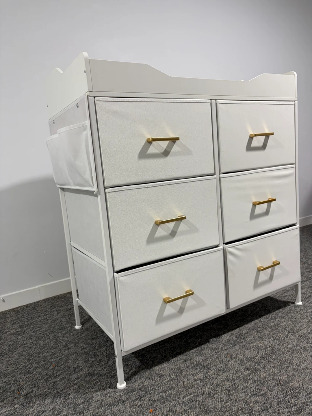 White 6-Drawer Table Dresser - photo 2