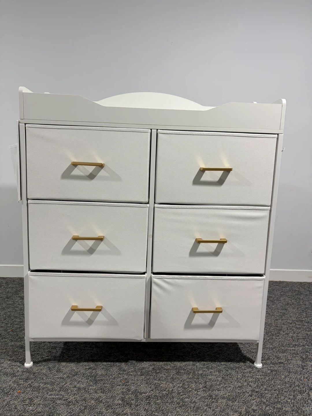 White 6-Drawer Table Dresser - photo 4