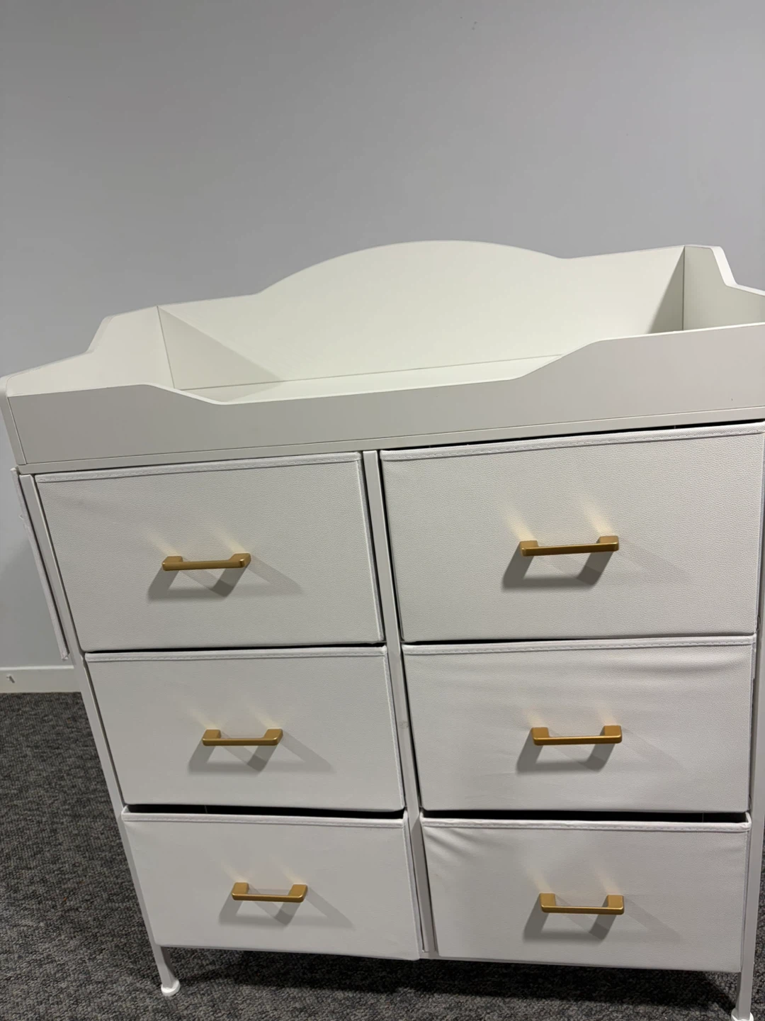 White 6-Drawer Table Dresser - photo 5