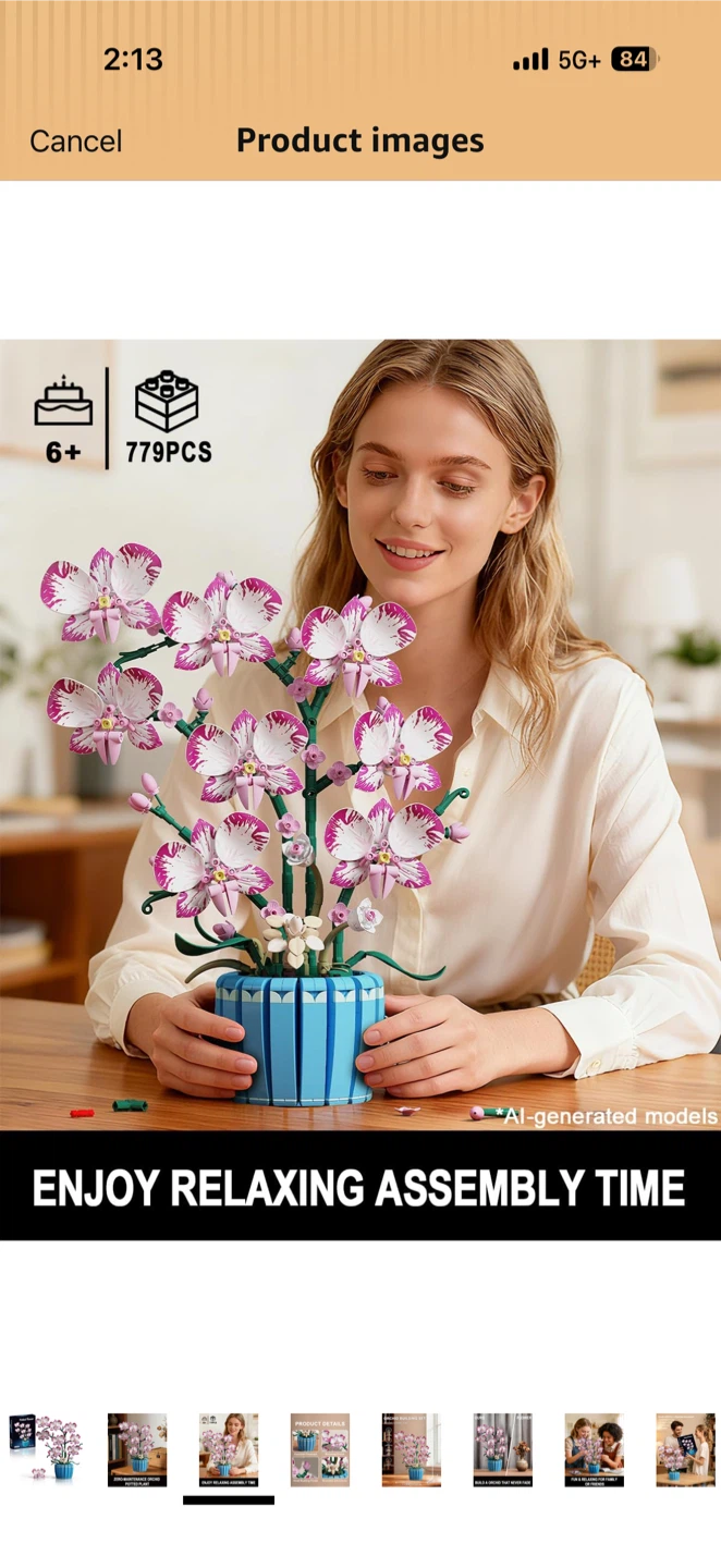 TYCOLE Orchid Potted Flower Building Set - photo 4