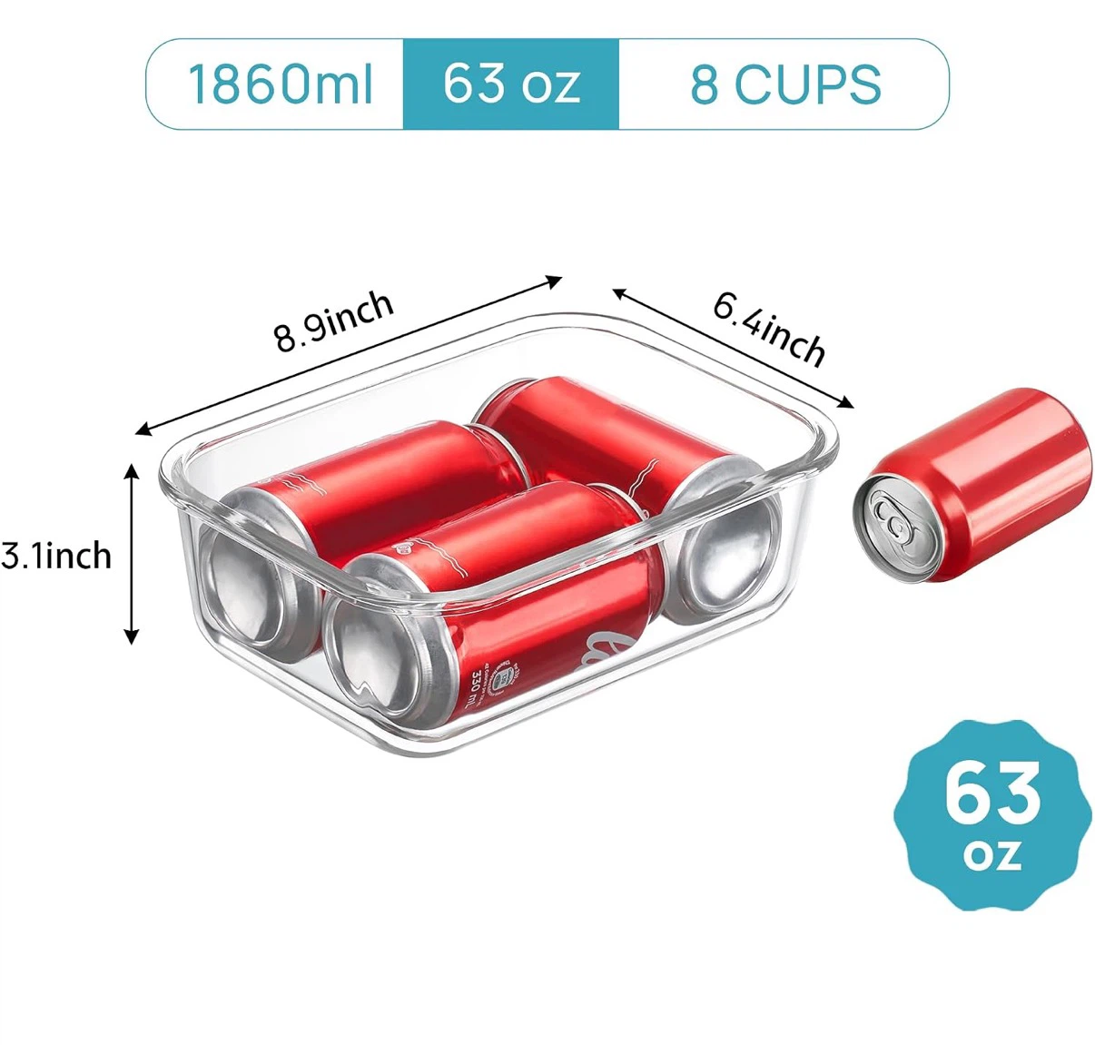 Glass Food Storage Container Set - photo 5