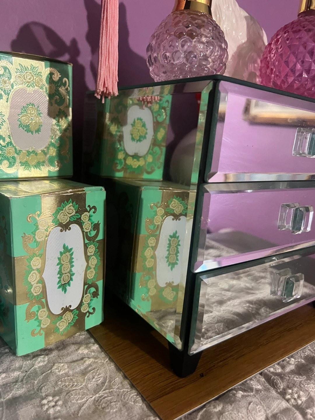 Mirrored 3-Drawer Jewelry Organizer 🏈 - photo 3