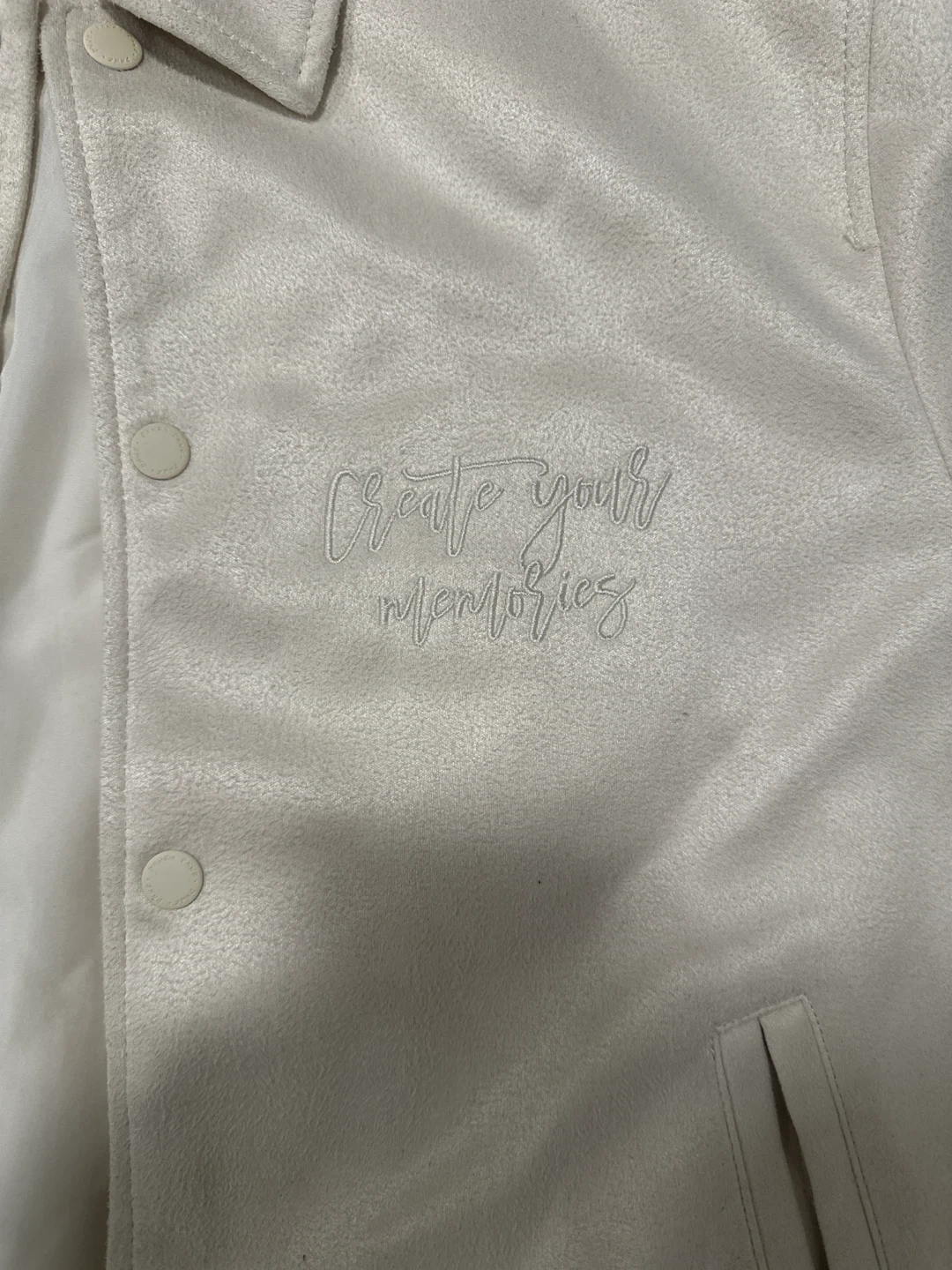Zara Off-White Varsity Jacket - Medium - photo 2