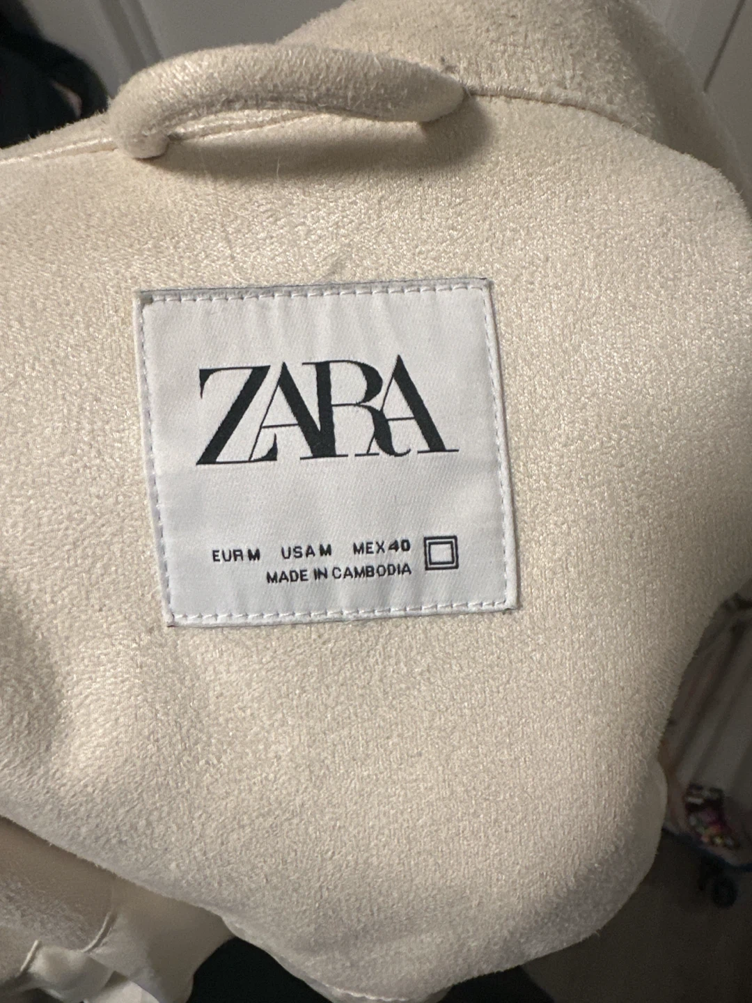 Zara Off-White Varsity Jacket - Medium - photo 3