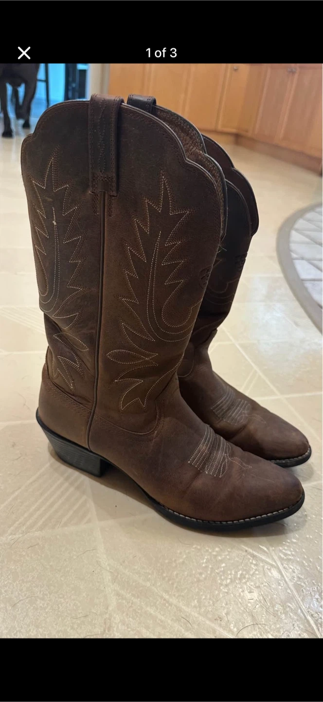 Ariat Leather Cowboy Boots