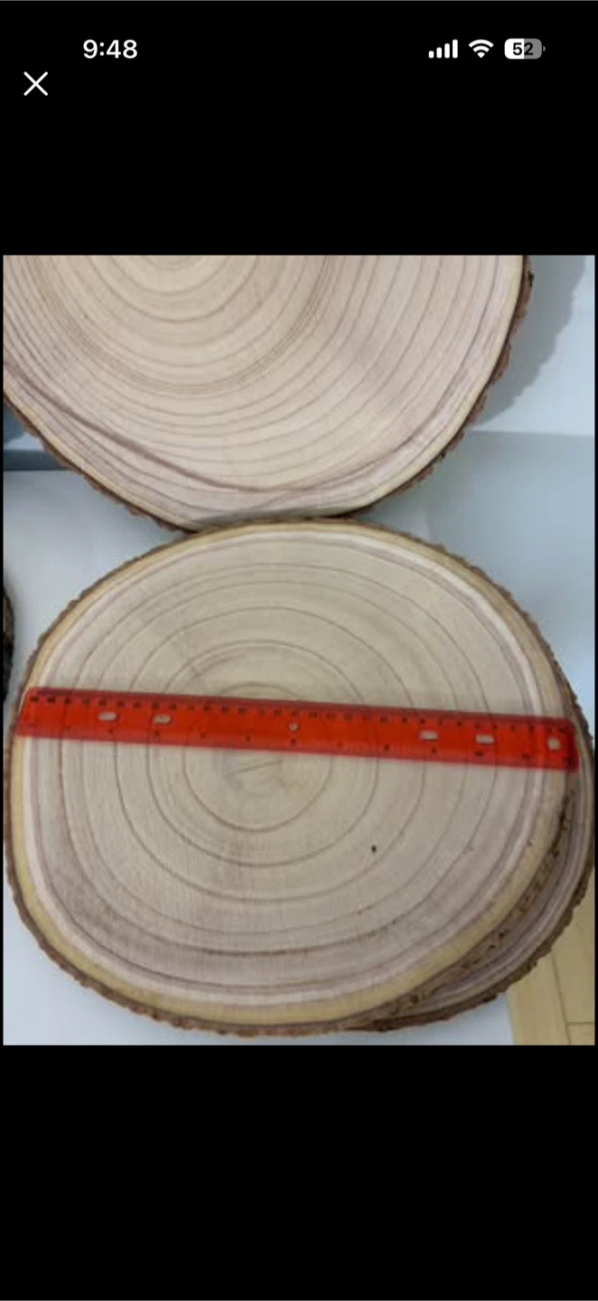 5 pcs unfinished Wood Slices - photo 3
