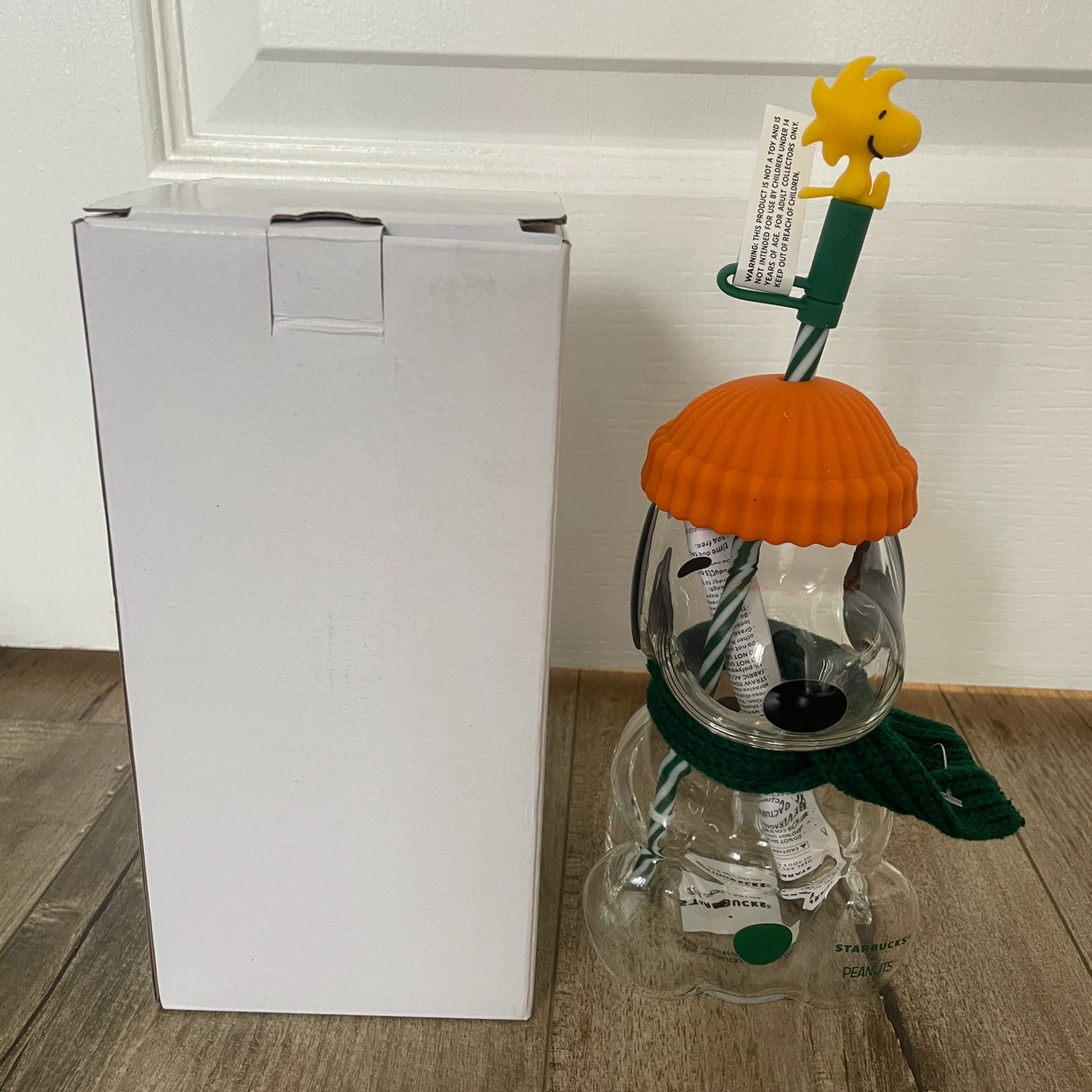 BRAND NEW 🥕 Starbucks x Peanuts Snoopy Glass Cold Cup - photo 3