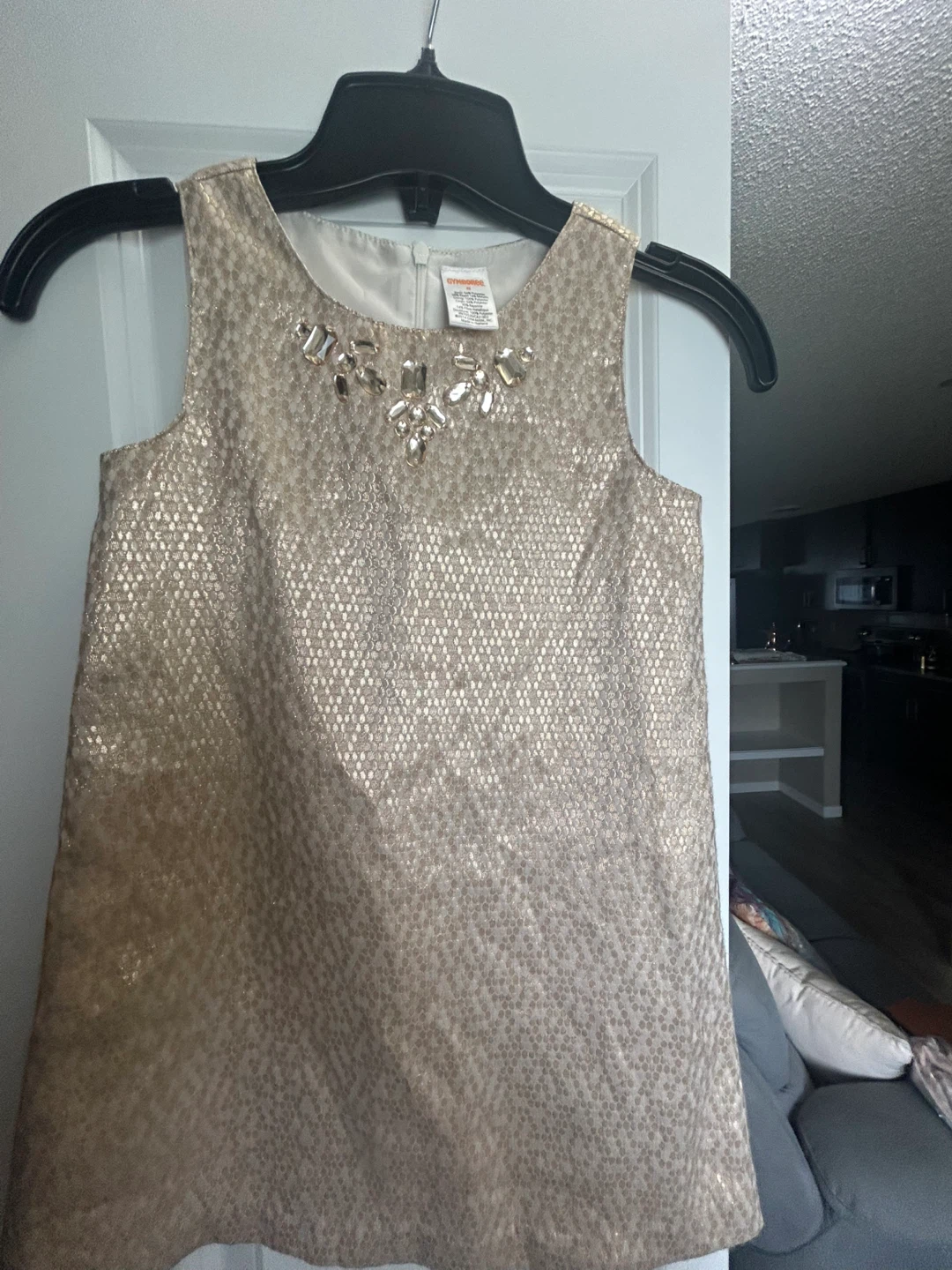 Gymboree Gold Metallic Dress Size 6