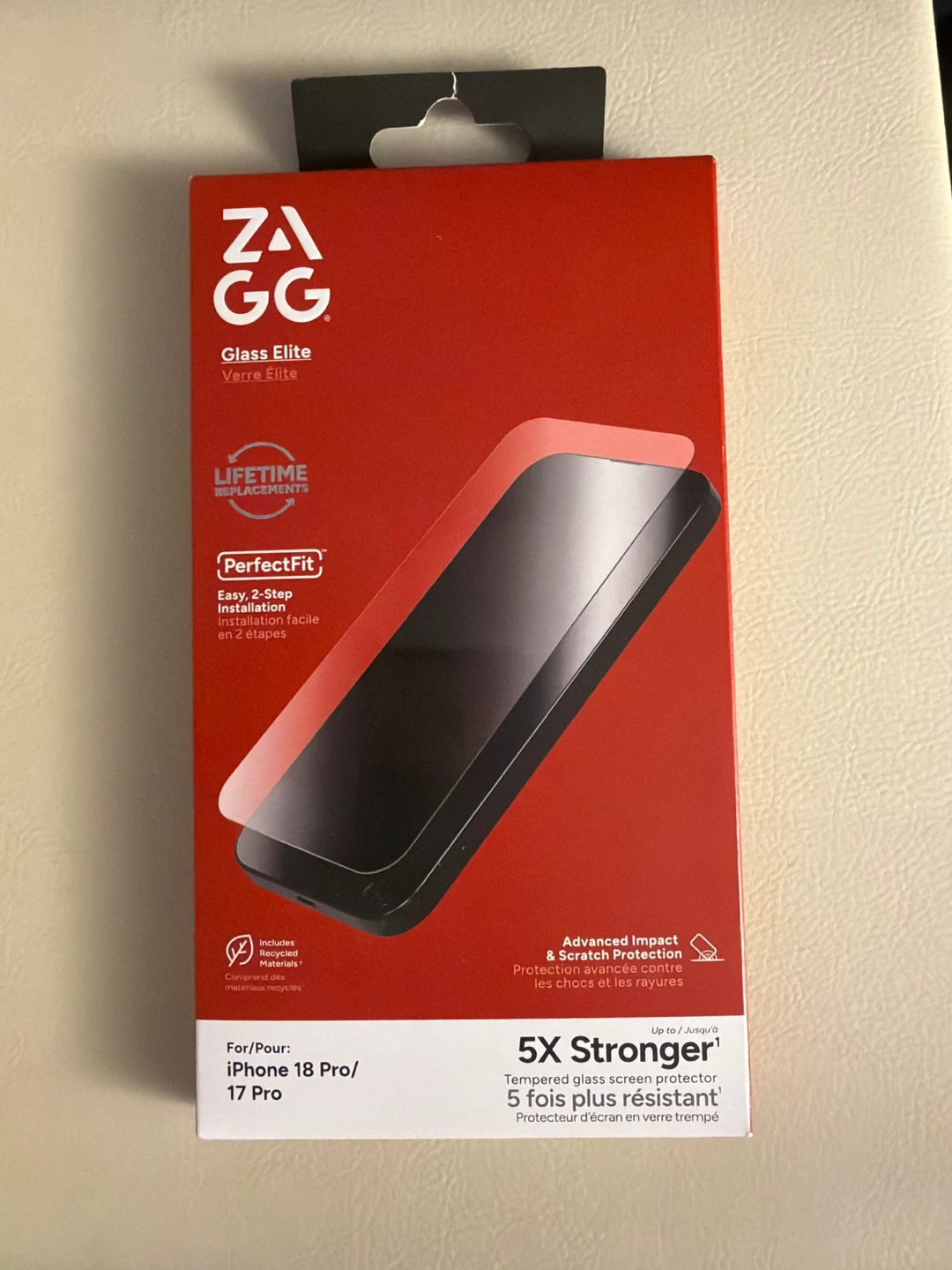 ZAGG Glass Elite Screen Protector for iPhone 18 Pro/17 Pro 🏈