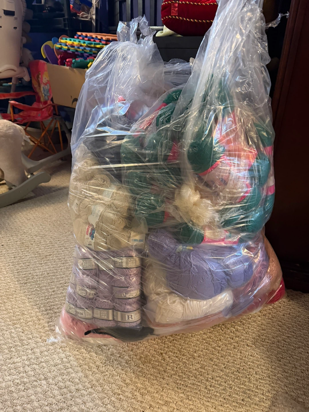 Large Yarn Destash Lot – Huge Bag of Assorted Skeins
