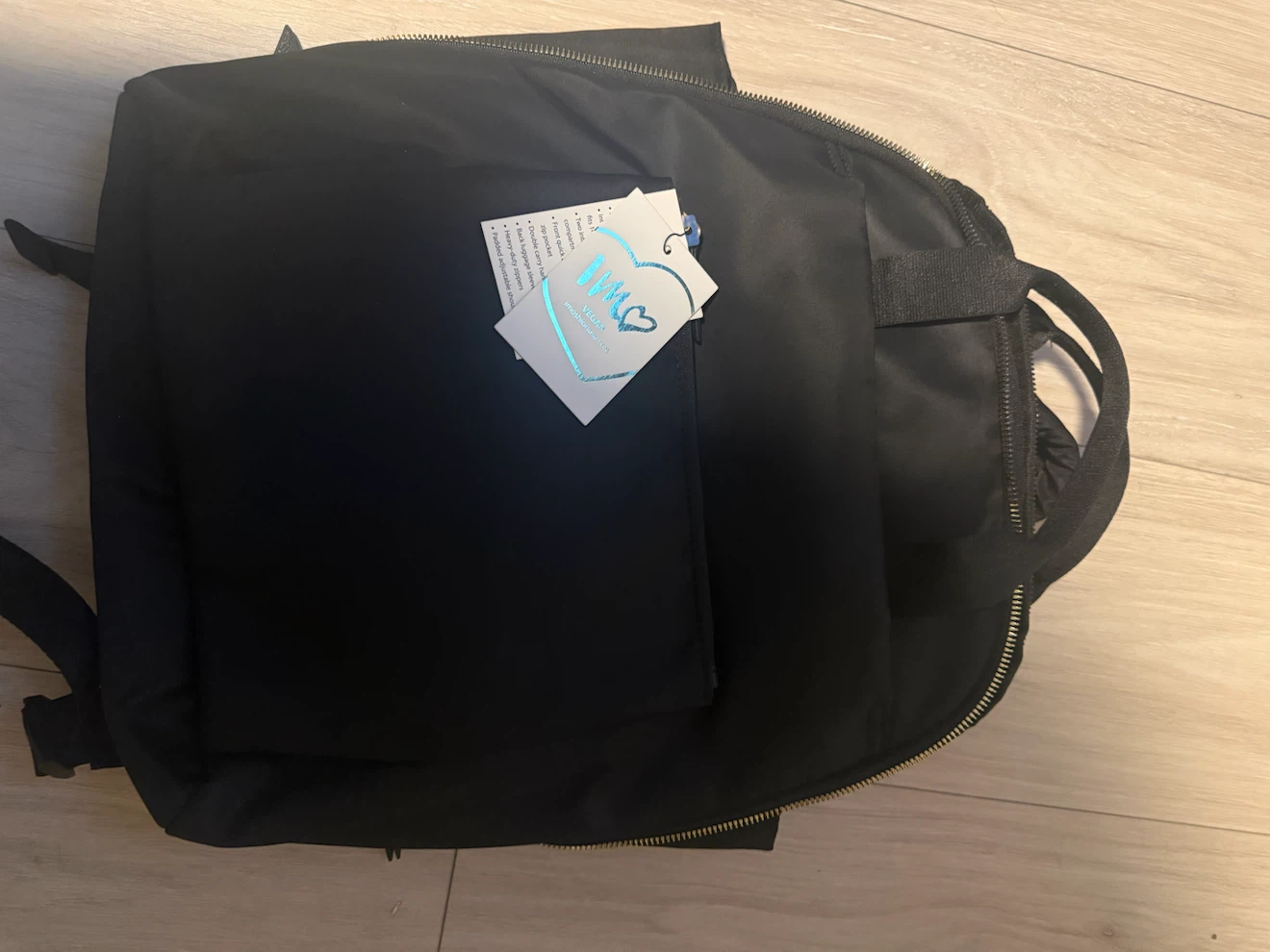 Moshi Black Vegan Backpack (fits 14” Laptop)