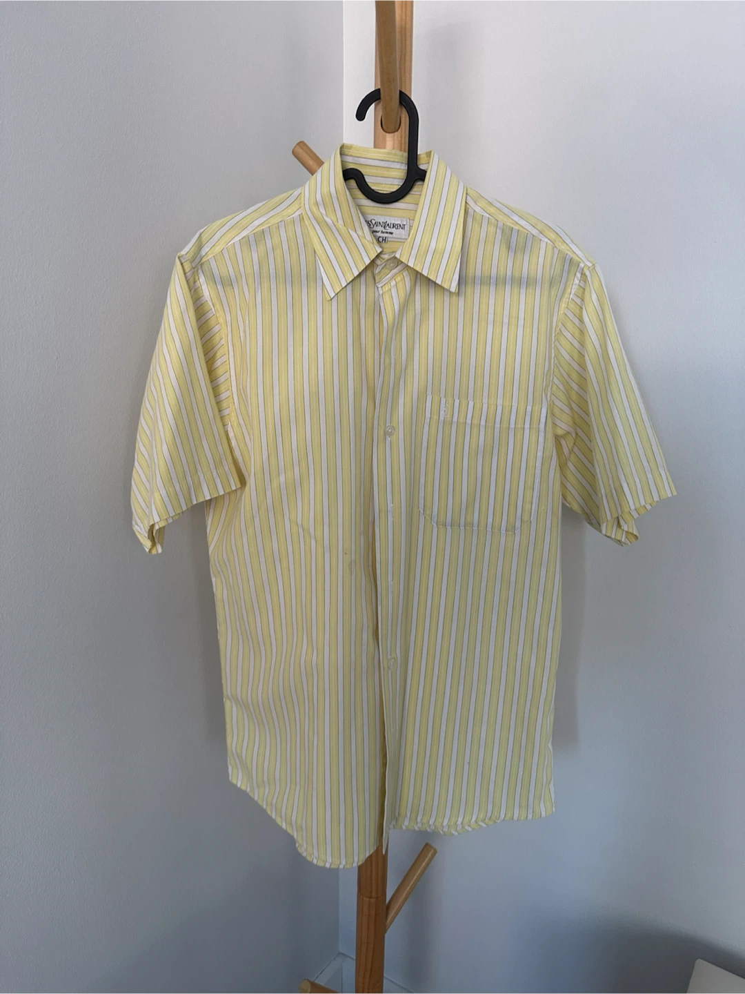 🏈 Yves Saint Laurent Pour Homme Striped Shirt
