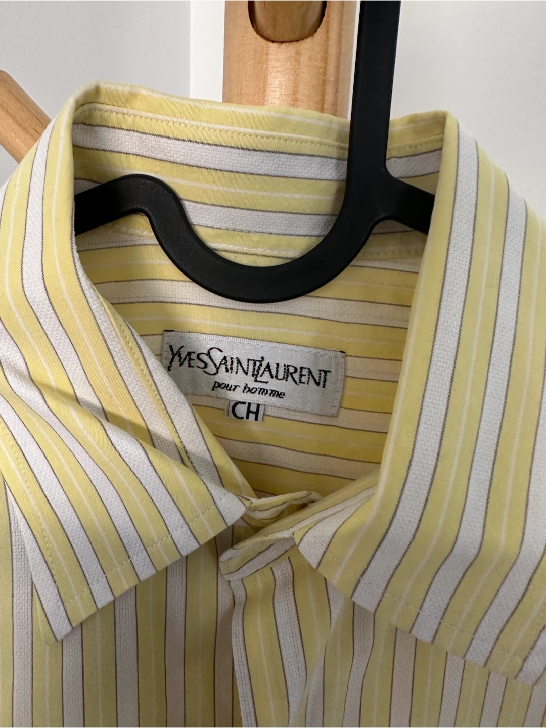 🏈 Yves Saint Laurent Pour Homme Striped Shirt - photo 2