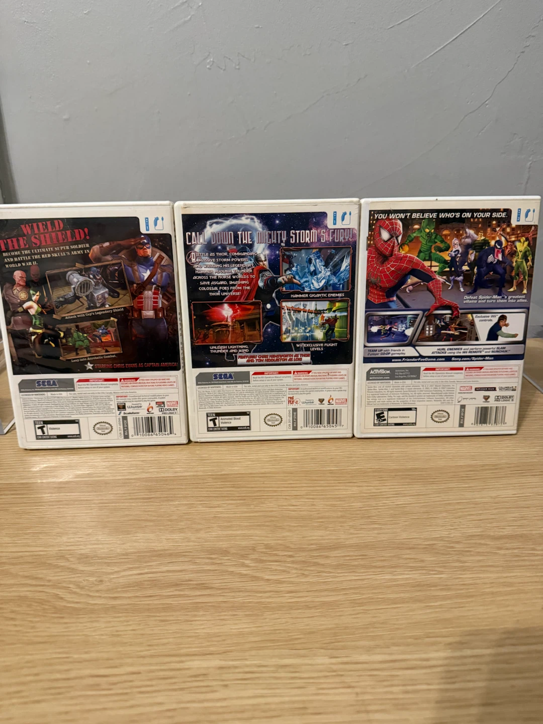 Set of 3 Nintendo Wii Marvel Games - photo 2