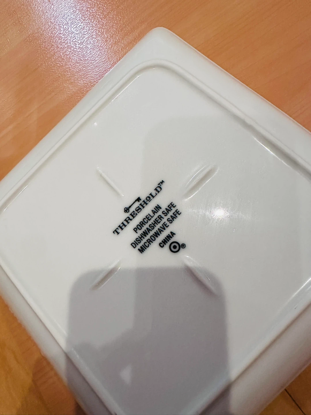 Threshold Square Porcelain Plate 🏈 - photo 2