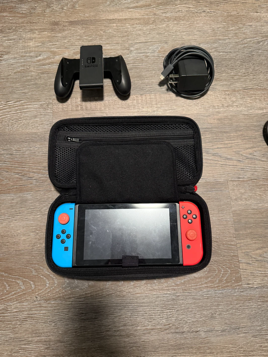 Nintendo Switch + Case + Accessories — Great Condition