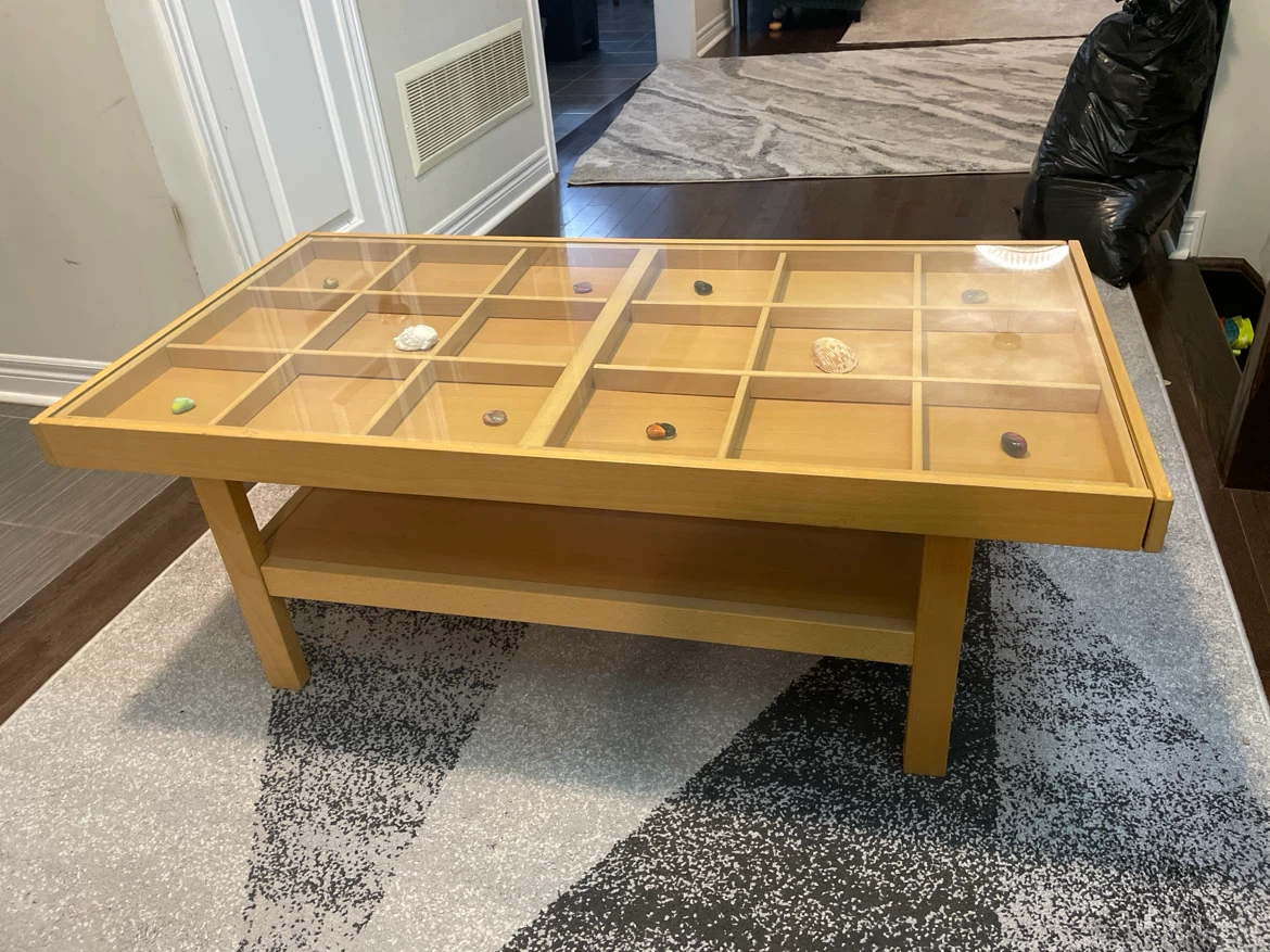Wooden Display Coffee Table