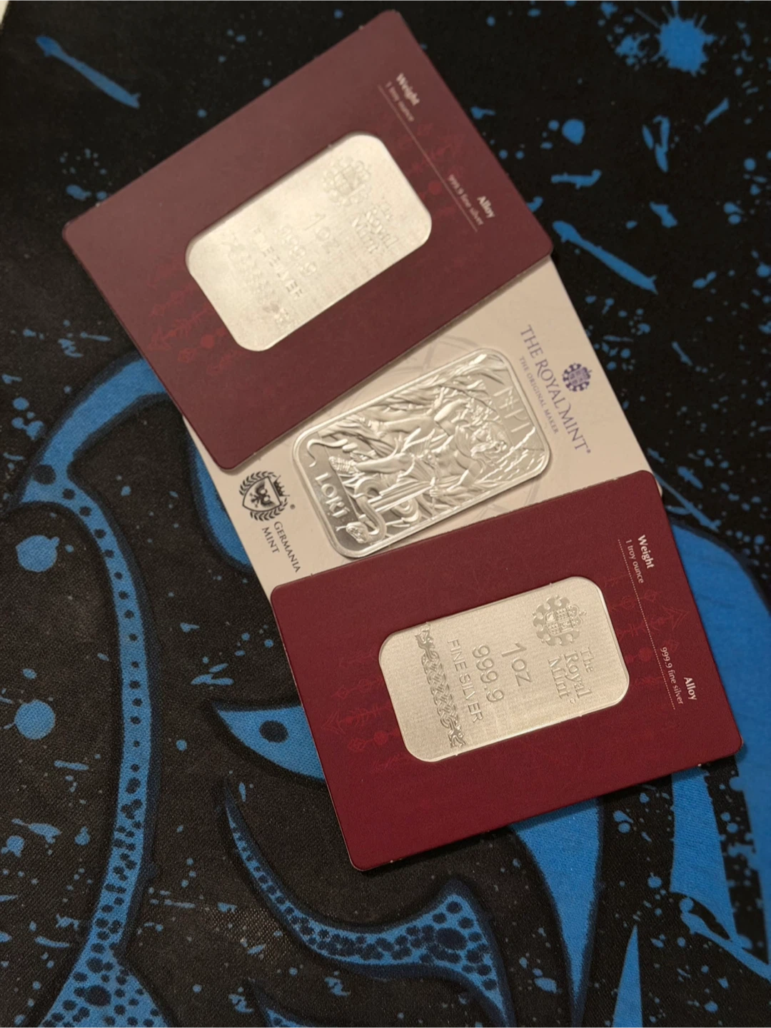 3 x 1 oz Silver Bars Norse Gods Series