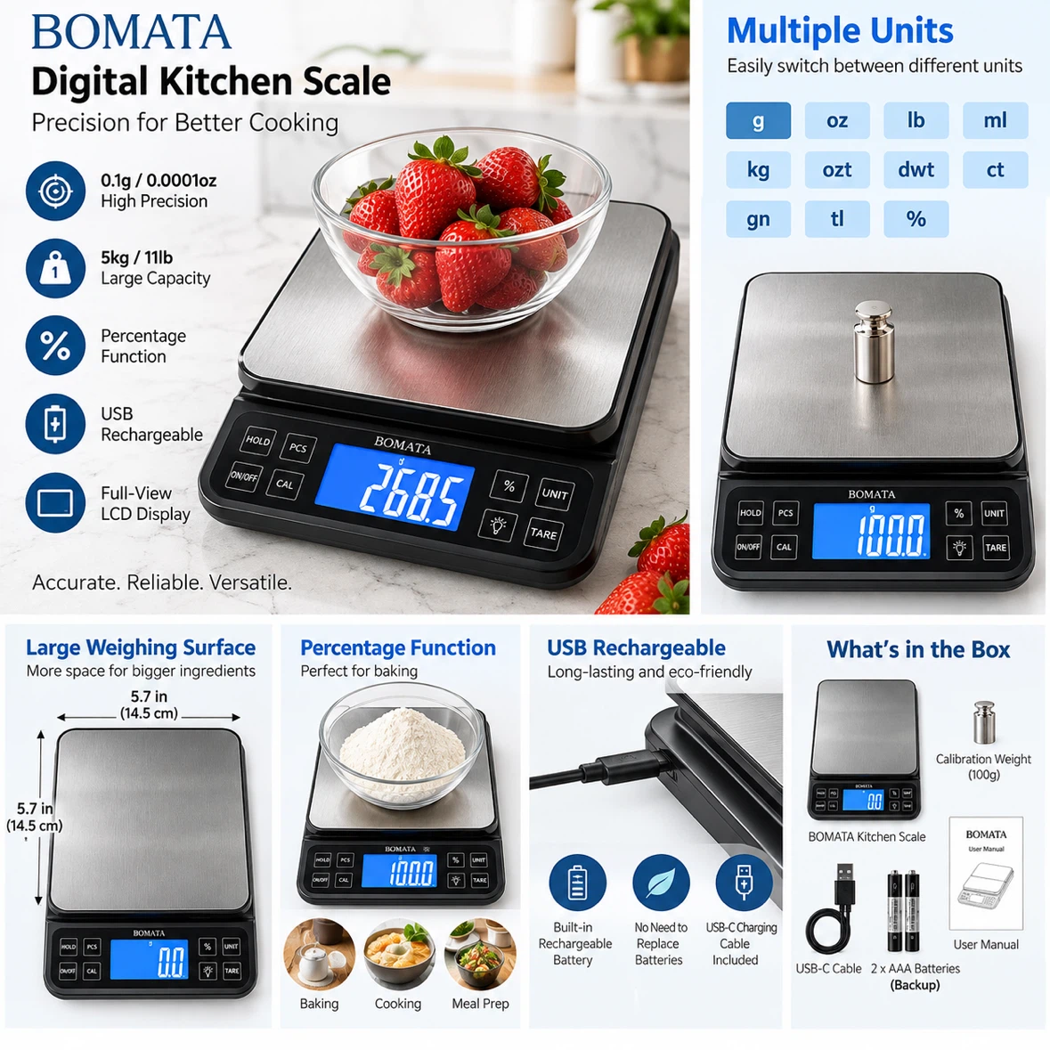 BOMATA Digital Kitchen Scale