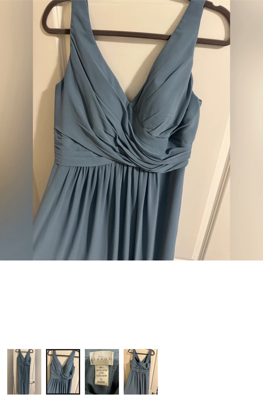 Bill Levkoff Blue Formal Dress Size 14 🏈 - photo 2
